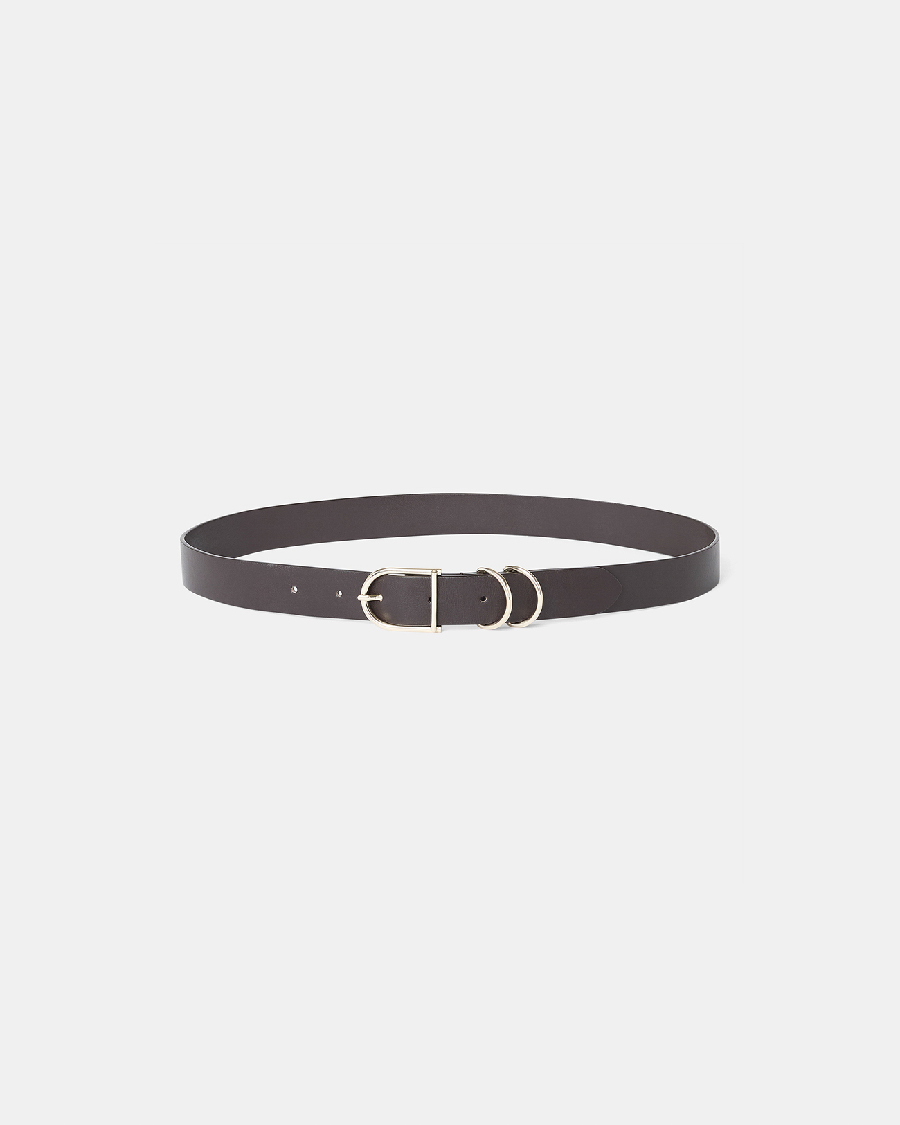 Ceinture Clelia Ceinture lisse chocolat ZAPA