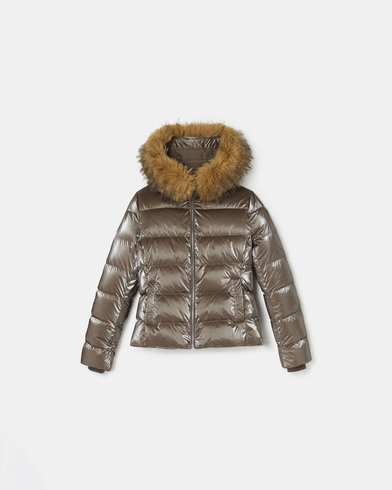 Doudoune Dalyf Doudoune courte avec fausse fourrure taupe ZAPA