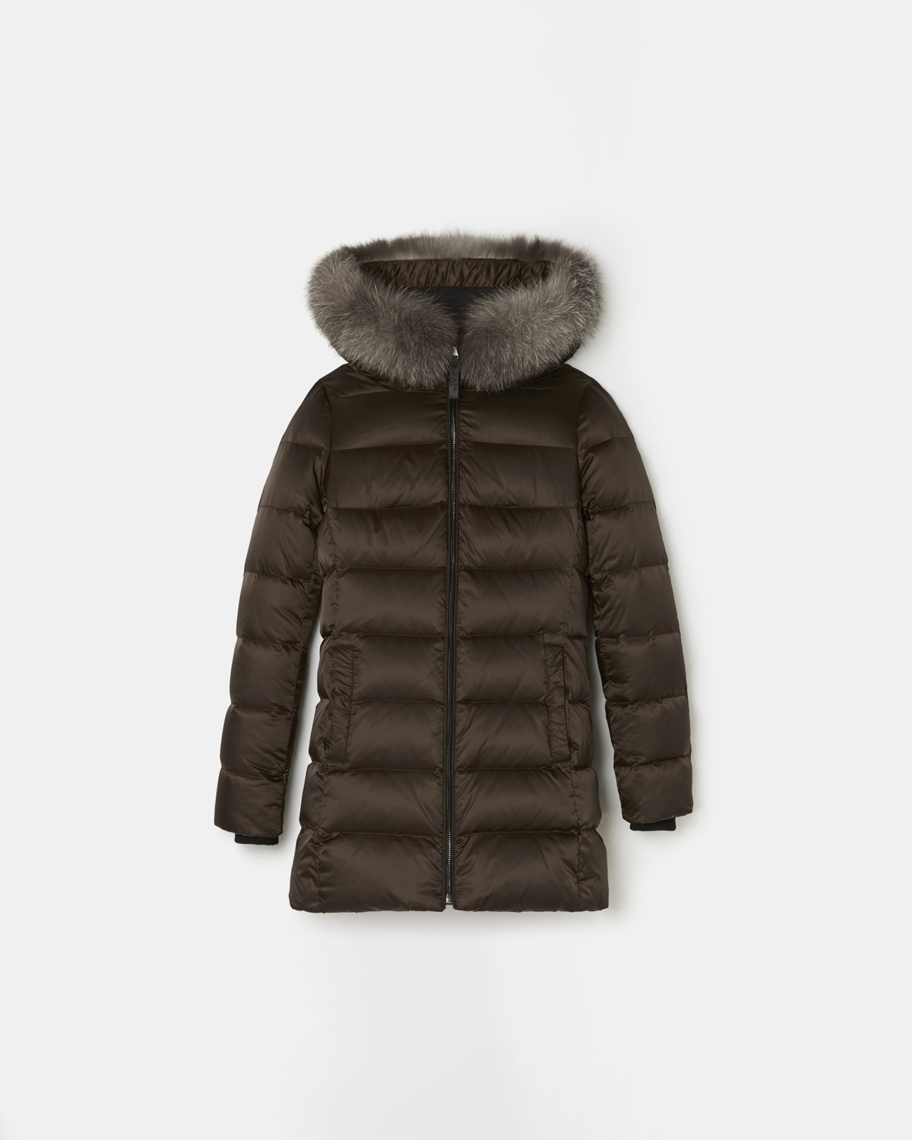 Parka Zapa Noir - Doudoune Chaude Avec Capuche Et Fourrure - Taille 42 Femme - Neuf Avec étiquettes