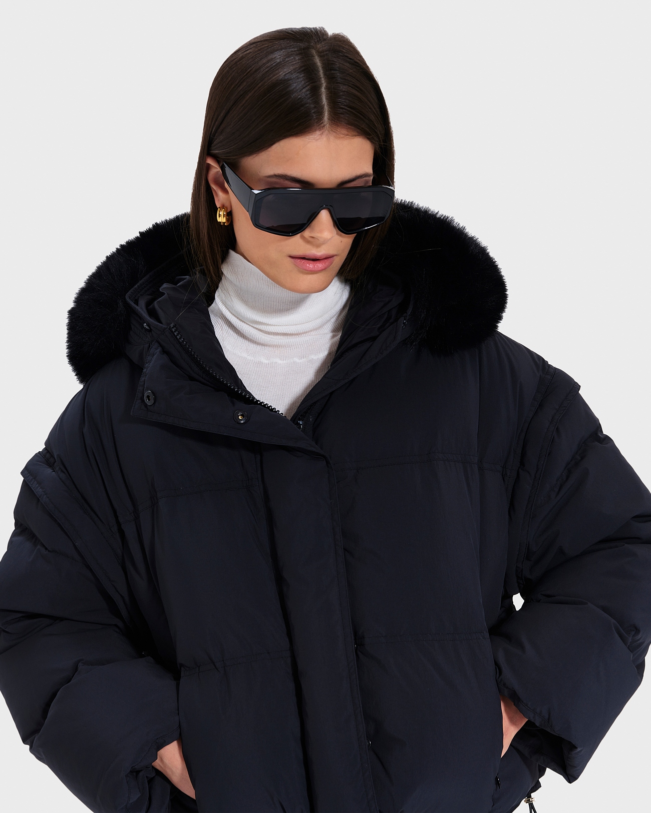 Doudoune Denitsa Doudoune courte noire ZAPA