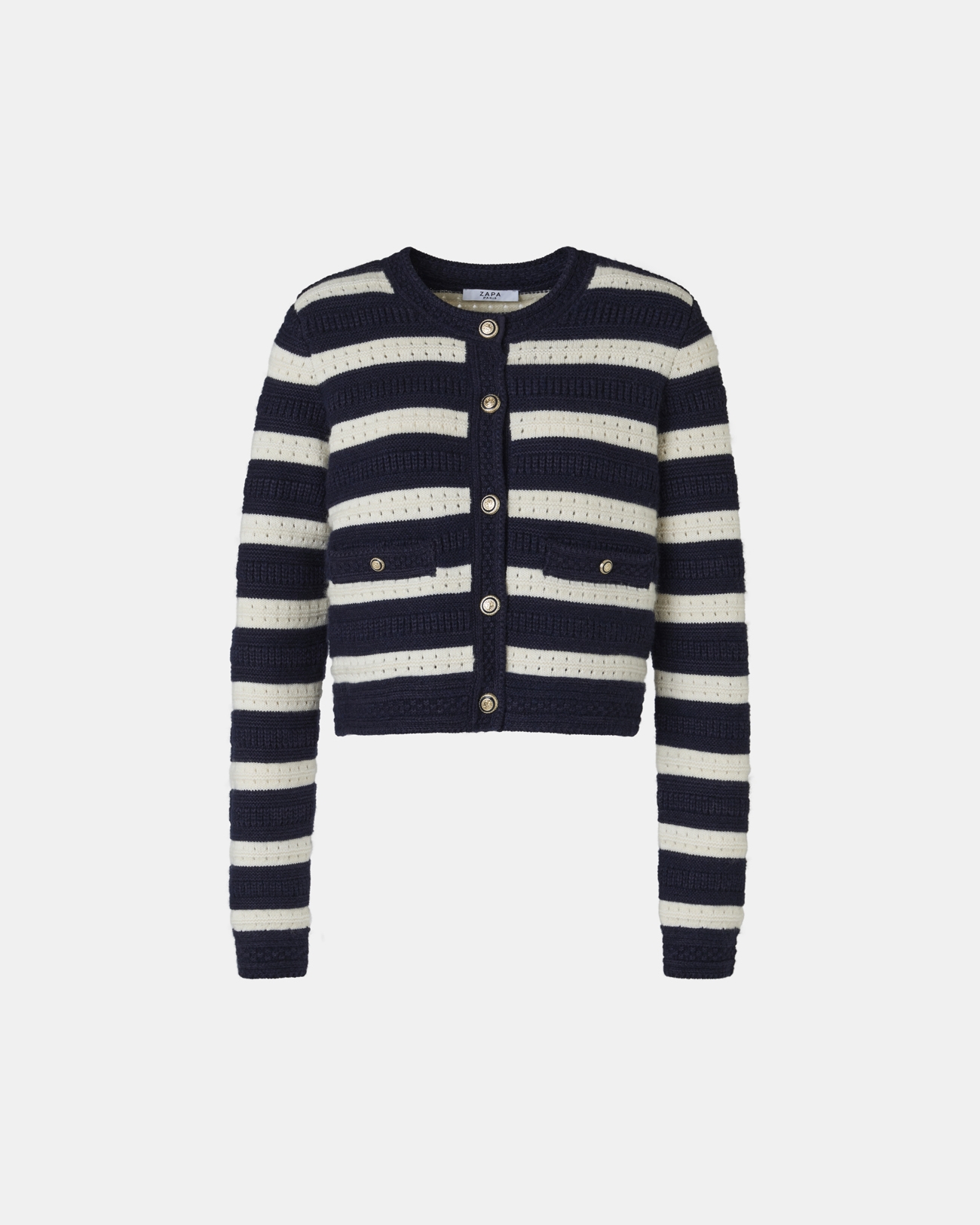Gilet Glada Gilet droit &agrave; rayures ZAPA