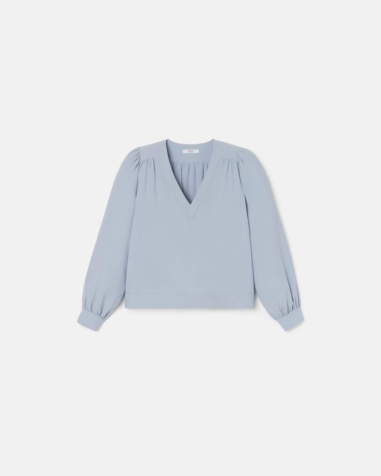 Top Tahiella Top fluide bleu ciel ZAPA