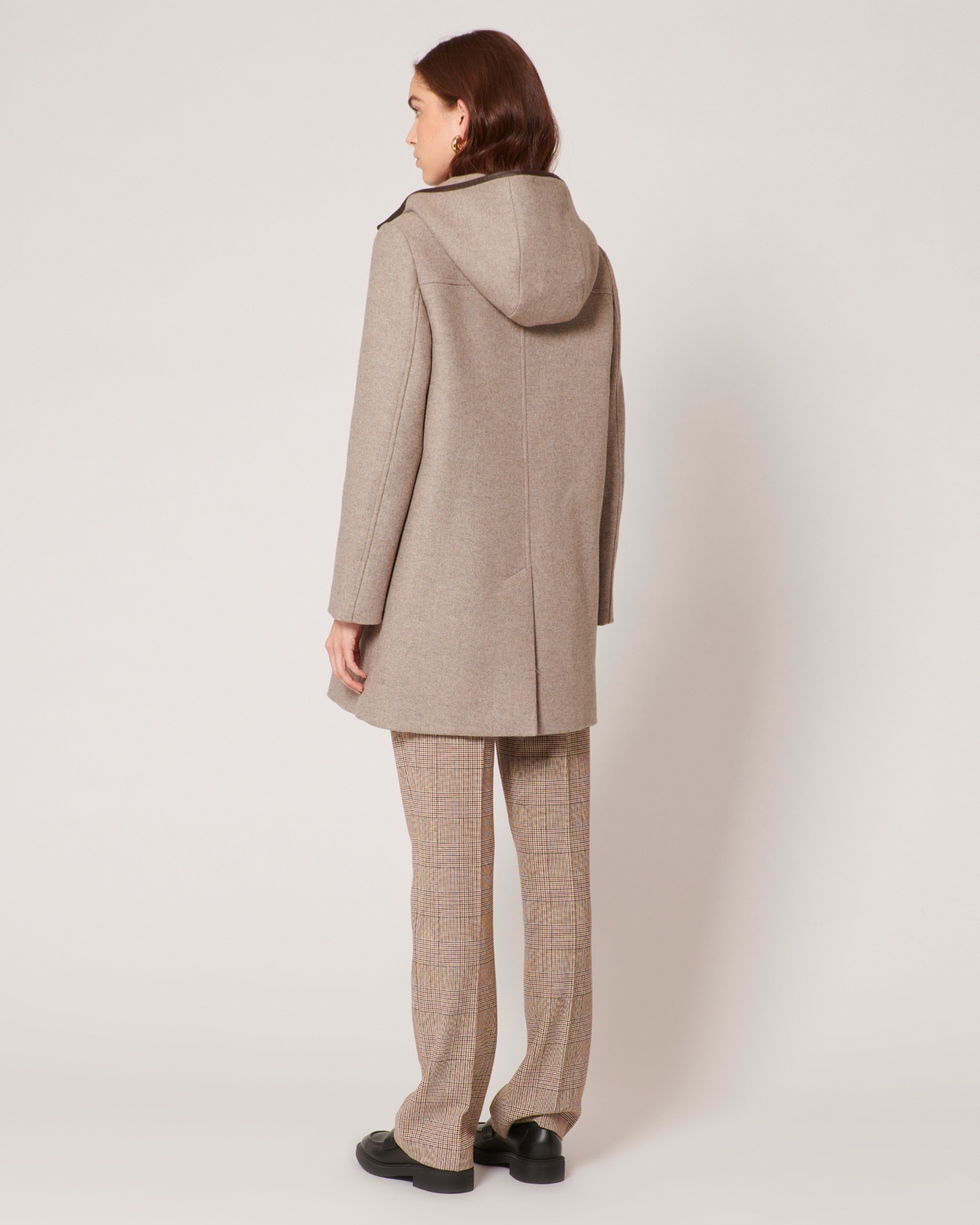 Manteau Meros Duffle-coat mi-long beige ZAPA