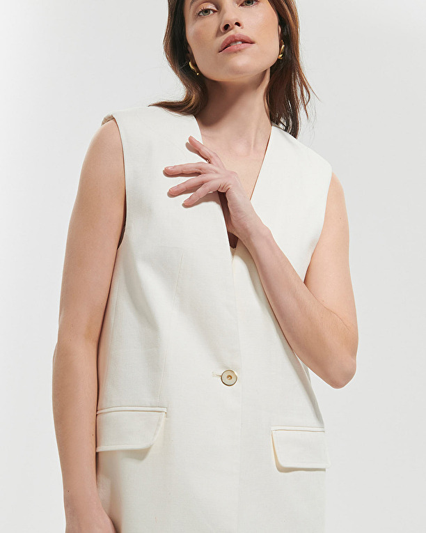 Veste Vina Veste sans manches écrue ZAPA