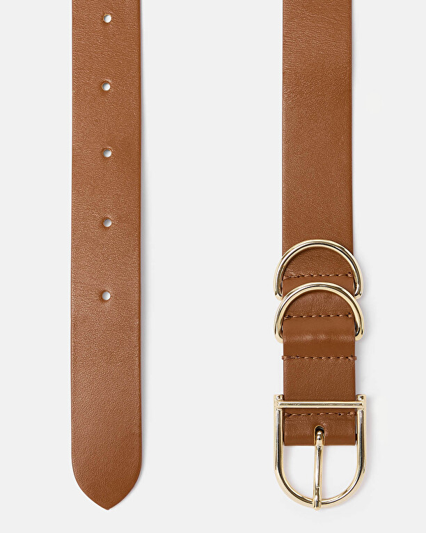 Ceinture Clelia Ceinture lisse cognac ZAPA