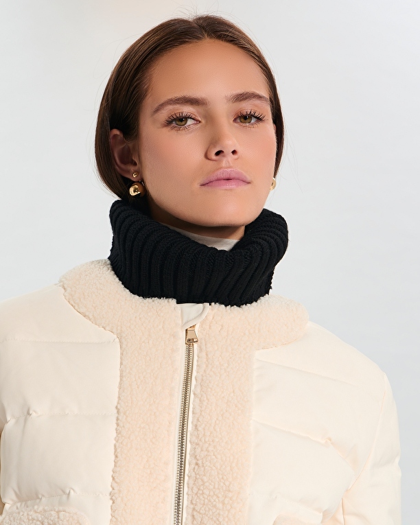 Manteau Déesse Doudoune courte écrue ZAPA
