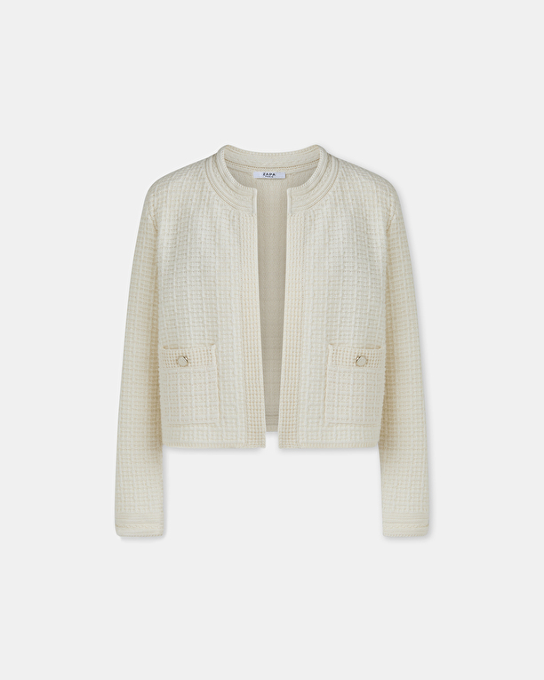 Gilet Glade Gilet court écru ZAPA