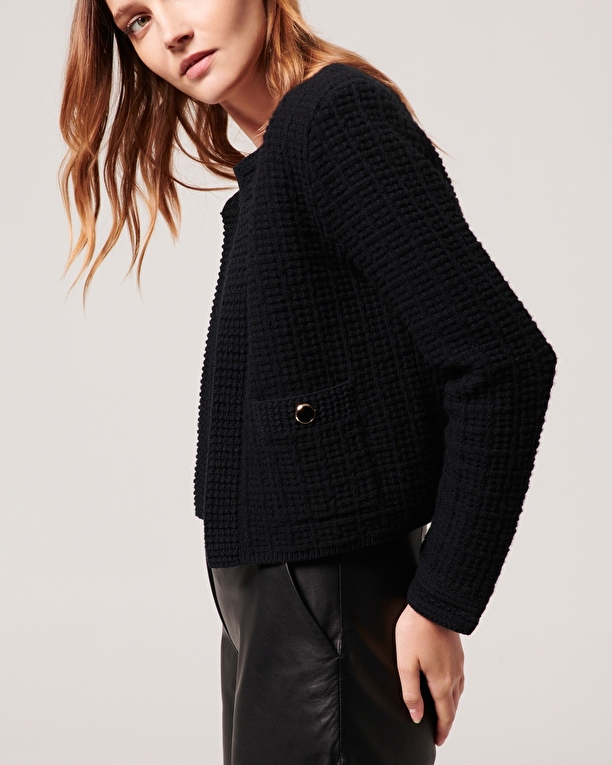 Gilet Glade Gilet court noir ZAPA