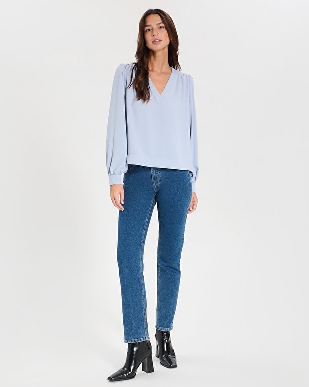 Top Tahiella Top fluide bleu ciel ZAPA