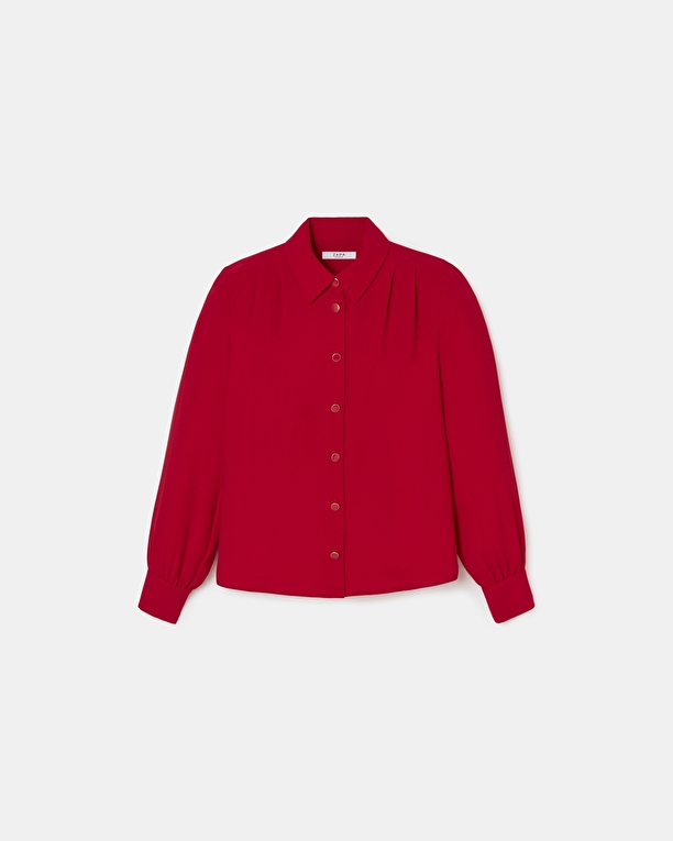 Top Tara Chemise boutonnée rouge ZAPA