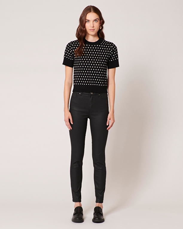 Jean Jskinny Jean Skinny en coton noir ZAPA