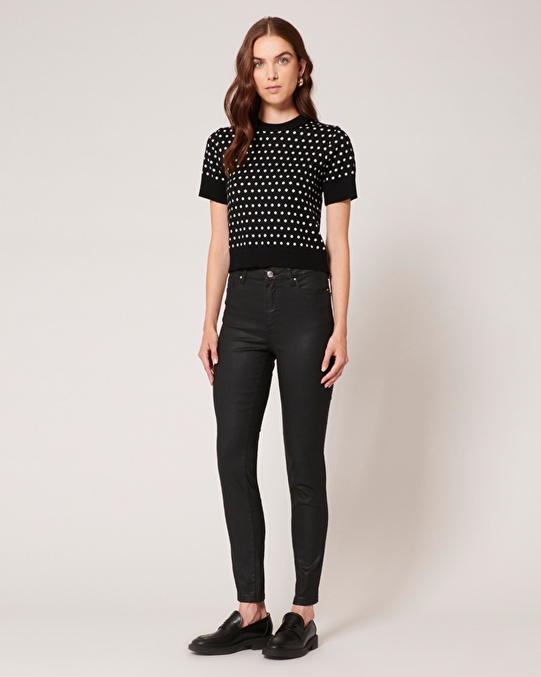 Jean Jskinny Jean Skinny en coton noir ZAPA