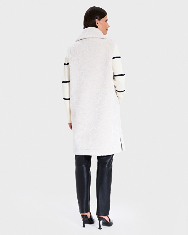 Manteau Macaria Manteau long sans manches écru ZAPA