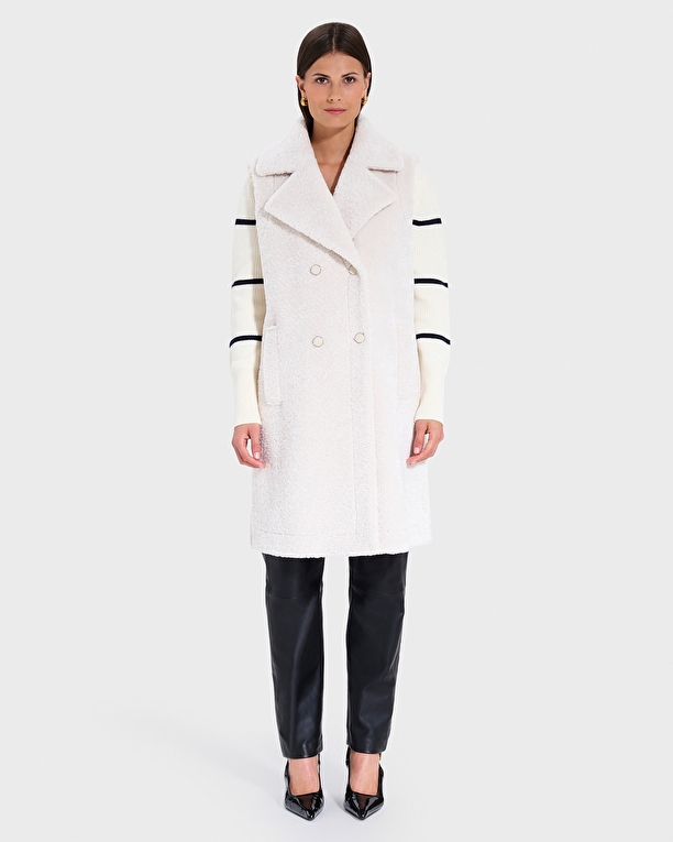 Manteau Macaria Manteau long sans manches écru ZAPA