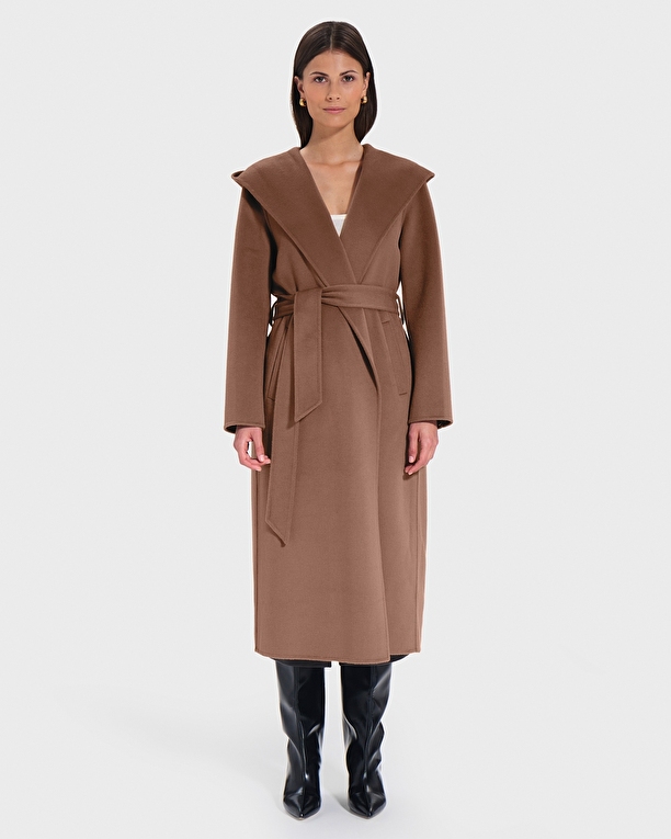 Manteau Mystere Manteau long peignoir camel ZAPA
