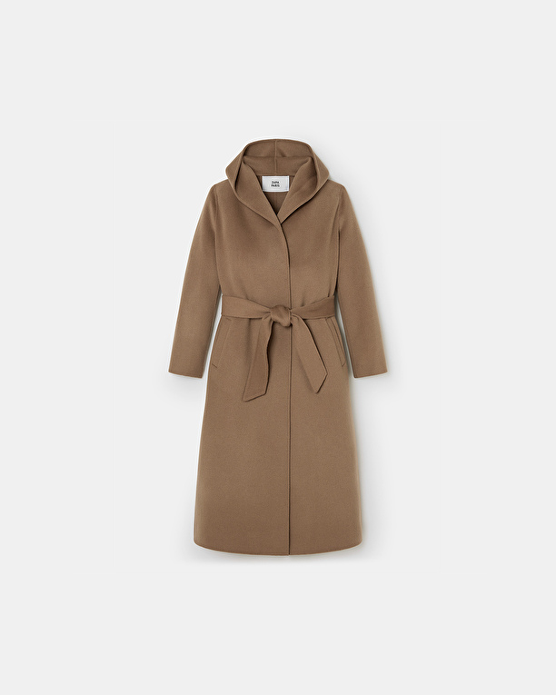 Manteau Mystere Manteau long peignoir camel ZAPA