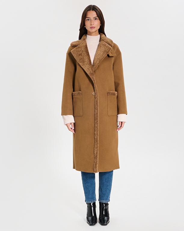Manteau Myrthe Manteau long noisette ZAPA