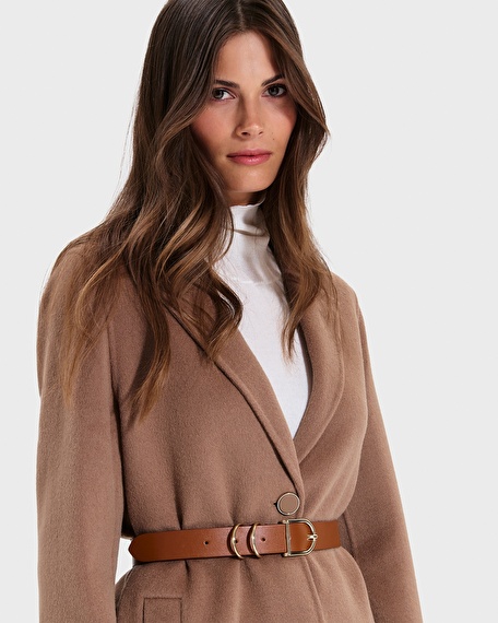 Ceinture clelia ceinture lisse cognac zapa