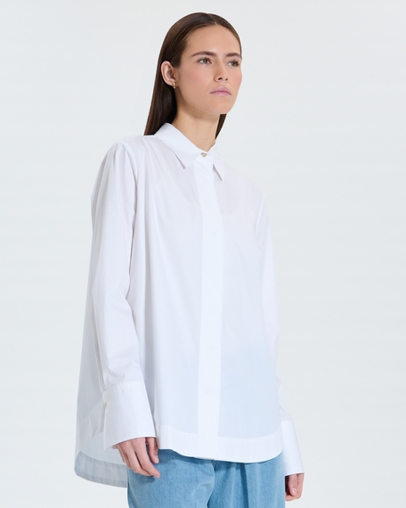 Chemise clay chemise blanche en popeline zapa
