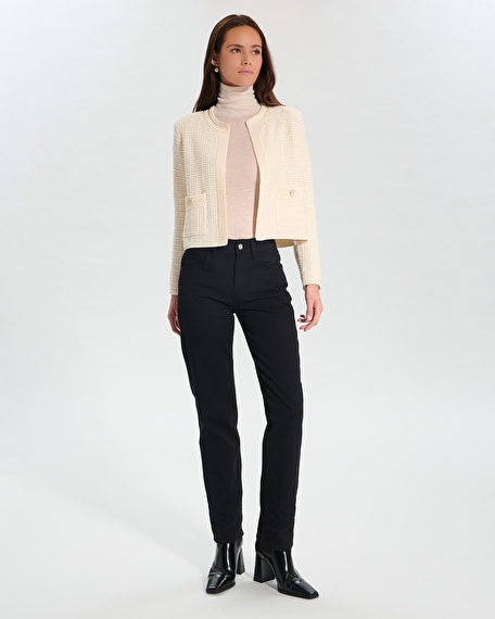 Gilet glade gilet court &eacute;cru zapa