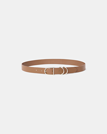 Ceinture Clelia Ceinture lisse cognac ZAPA