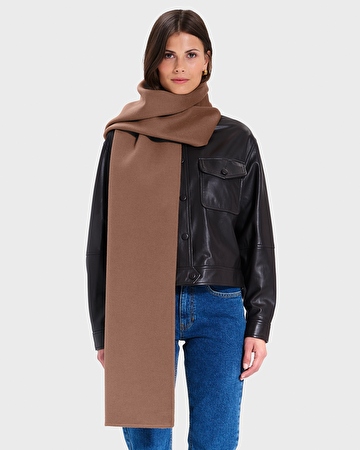 Echarpe Evy Echarpe double face camel ZAPA