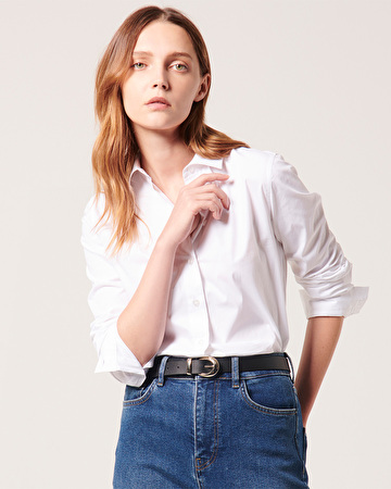 Chemise Carine Chemise en popeline blanche ZAPA