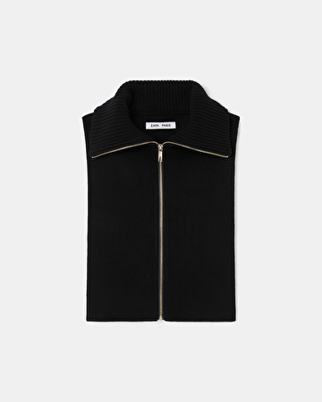 Col Cassandra Col zippé noir ZAPA