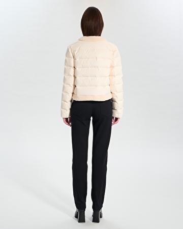 Manteau Déesse Doudoune courte écrue ZAPA