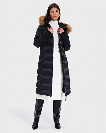 Doudoune Dalyana Doudoune longue noire ZAPA
