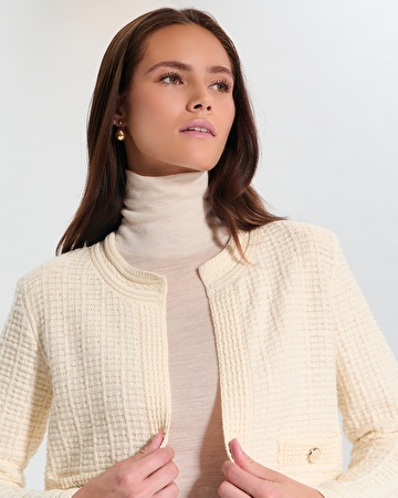 Gilet Glade Gilet court &eacute;cru ZAPA