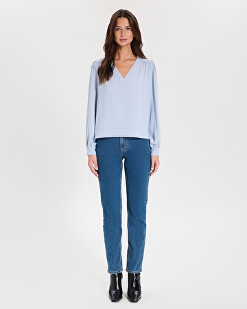 Top Tahiella Top fluide bleu ciel ZAPA