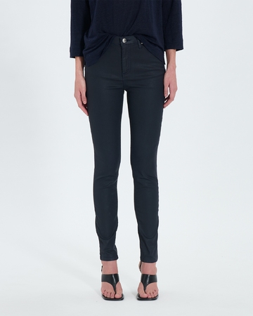 Jean Jskinny Jean skinny laqué marine ZAPA