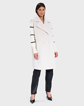 Manteau Macaria Manteau long sans manches écru ZAPA