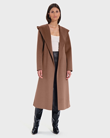 Manteau Mystere Manteau long peignoir camel ZAPA