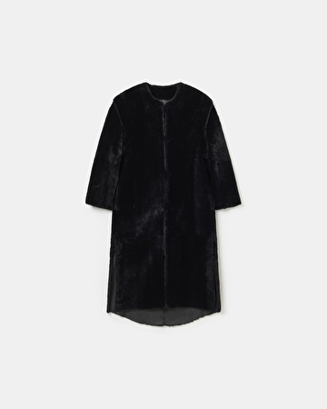 Manteau Malcolm Manteau en peau lainée noir ZAPA