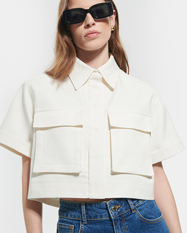 Veste Vahin&eacute; Veste courte &eacute;crue ZAPA