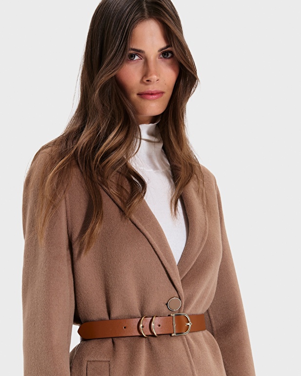 Ceinture Clelia Ceinture lisse cognac ZAPA