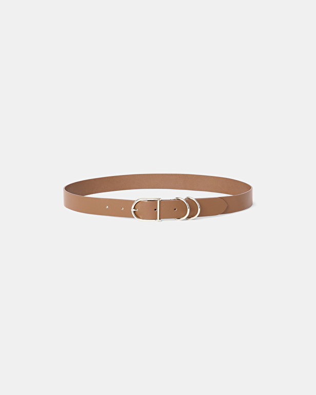 Ceinture Clelia Ceinture lisse cognac ZAPA