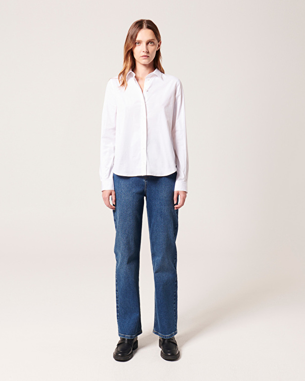 Chemise Carine Chemise en popeline blanche ZAPA