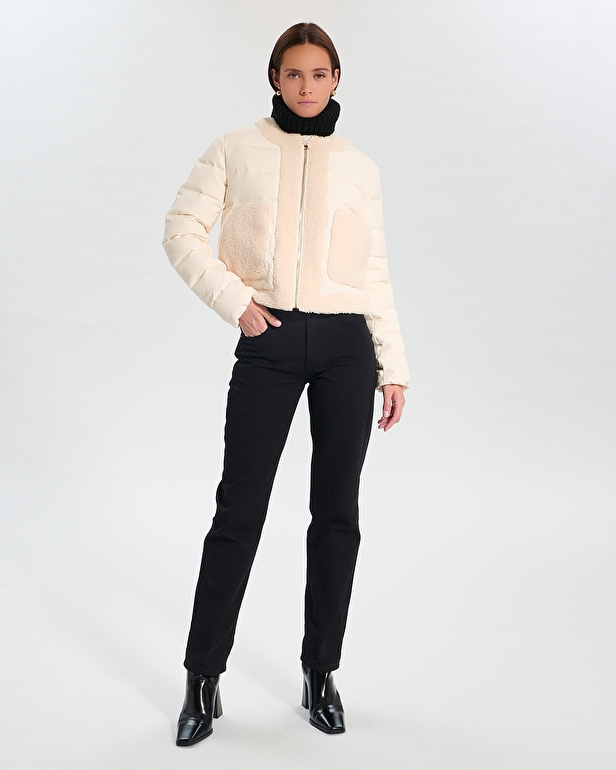 Manteau D&eacute;esse Doudoune courte &eacute;crue ZAPA