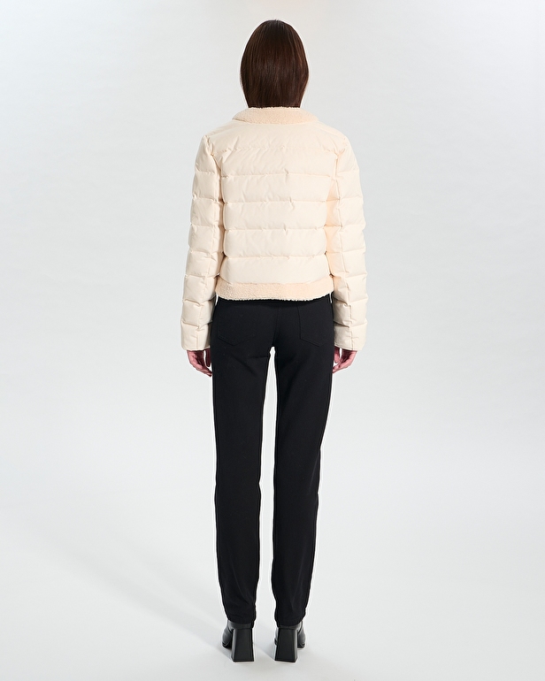 Manteau D&eacute;esse Doudoune courte &eacute;crue ZAPA