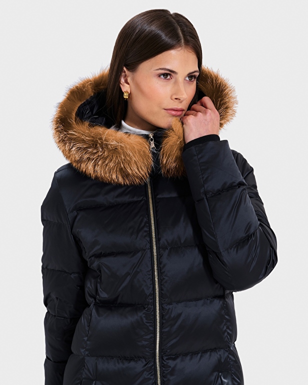 Doudoune Dalyana Doudoune longue noire ZAPA