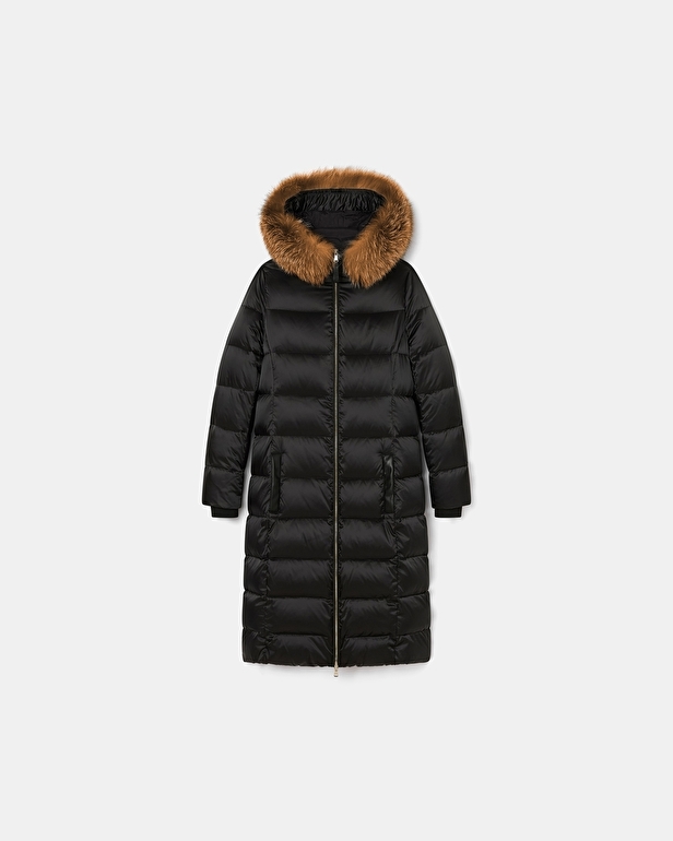 Doudoune Dalyana Doudoune longue noire ZAPA