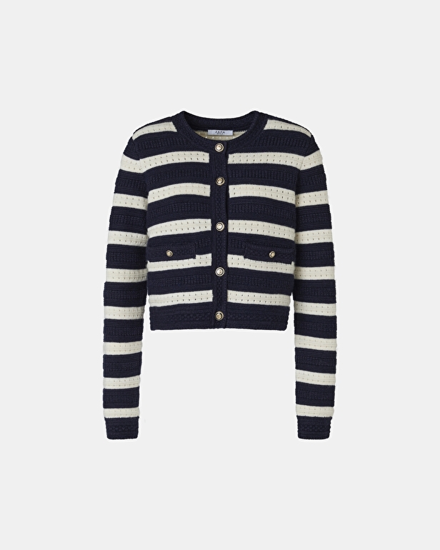 Gilet Glada Gilet droit &agrave; rayures ZAPA