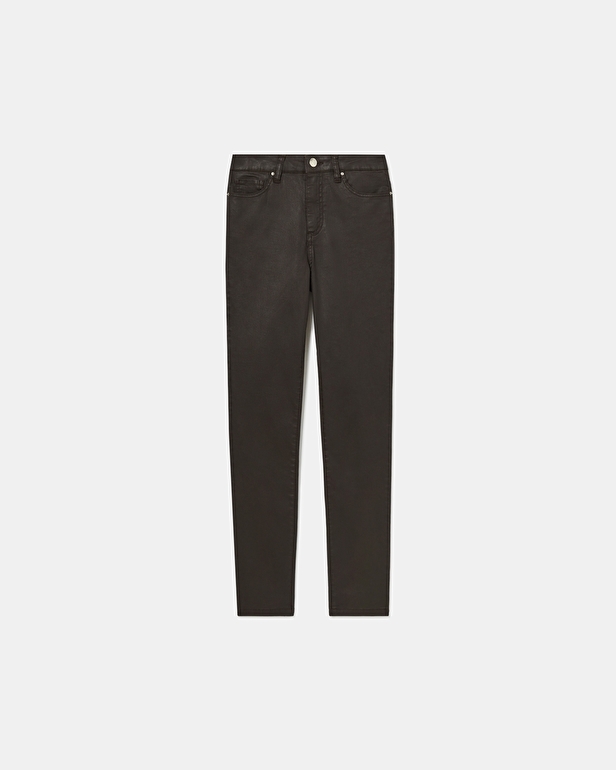 Jean Jskinny Jean Skinny en coton chocolat ZAPA