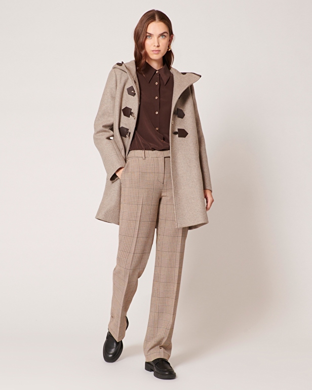 Manteau Meros Duffle-coat mi-long beige ZAPA