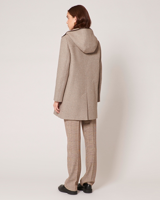 Manteau Meros Duffle-coat mi-long beige ZAPA