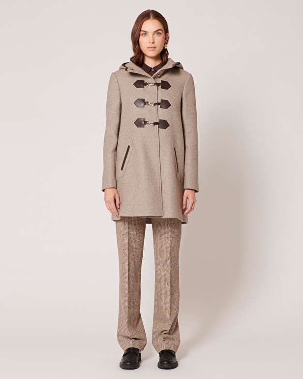 Manteau Meros Duffle-coat mi-long beige ZAPA