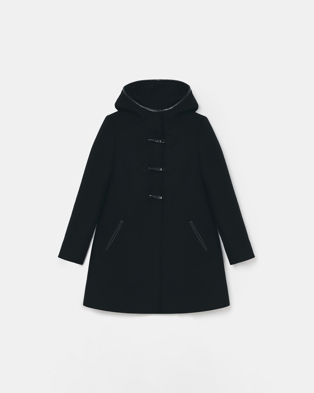 Manteau Meros Duffle coat mi-long noir ZAPA